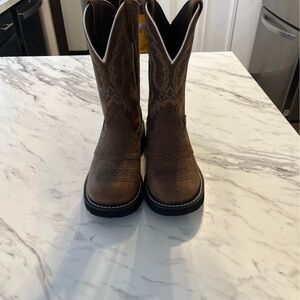 Justin Boots Brown Heeled Boots